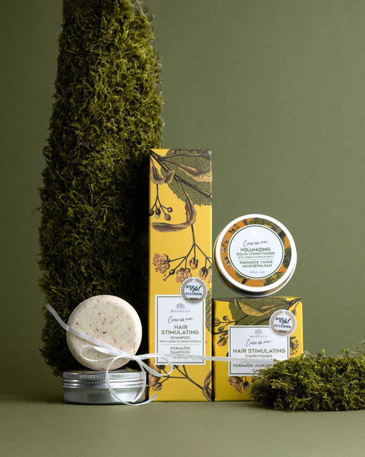 Coffret Volume Familial Tilleul et Bouleau Nordique, Vitalité et Volume pour Toute la Famille avec boîtes