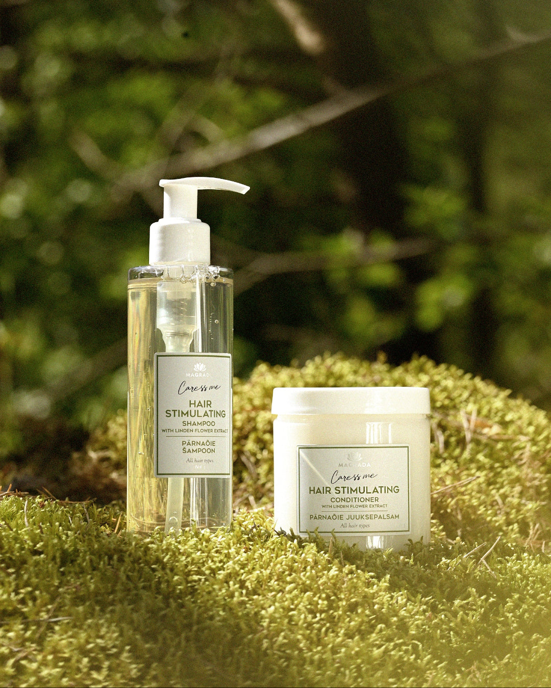 Shampoing et Après Shampoing Tilleul et Bouleau Nordique, vue nature