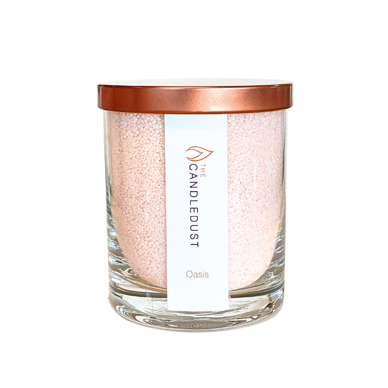 Bougie en Poudre Oasis dans un verre