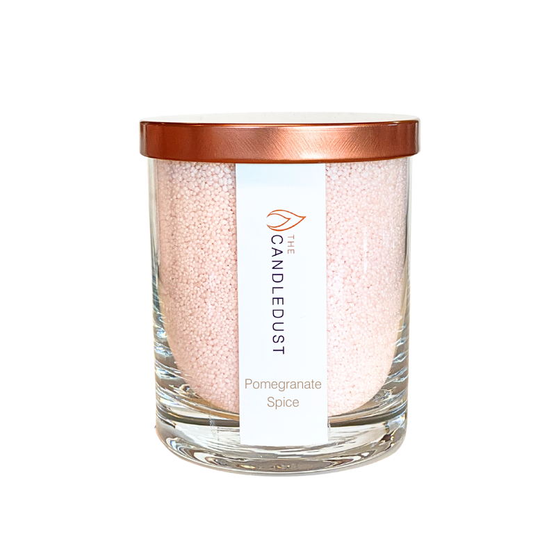 Bougie en Poudre Pomegranate Spice dans un verre