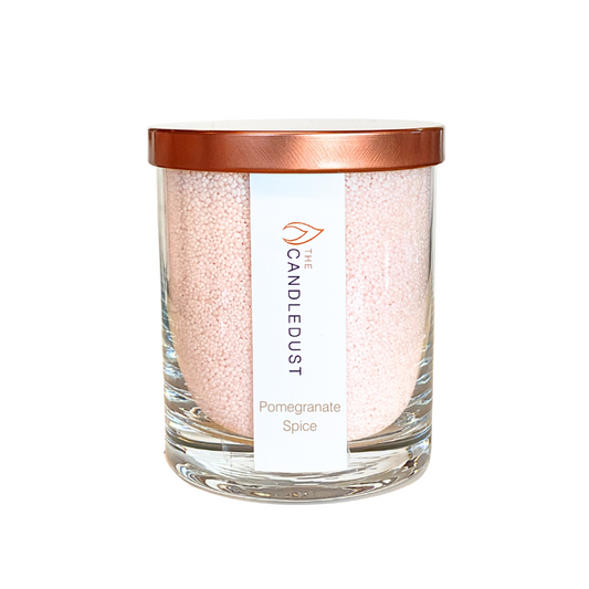 Bougie en Poudre Pomegranate Spice dans un verre